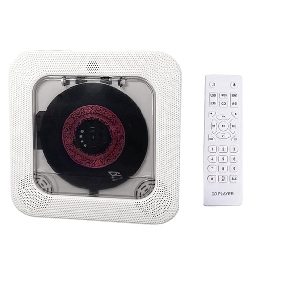Osfvolr Portable CD Player Bluetooth HiFi Speaker Players LED Screen CD Music Player with IR Remote Control