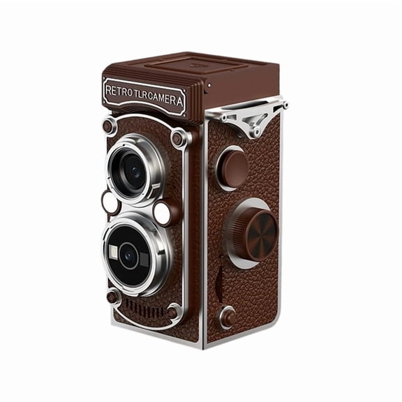 Osfvolr Portable Vintage Mini Digital Camera Dual Lens 1.54" Screen 5MP 1080P FHD Video Vlogging Retro Camera with Flash 64G