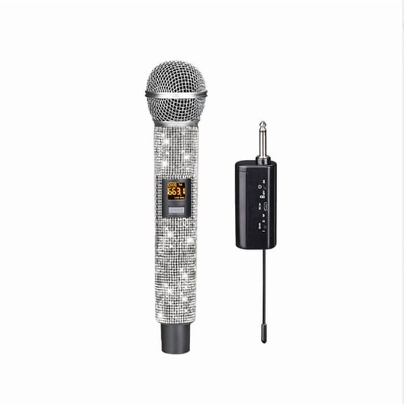 Osfvolr Professional Wireless Microphone with Type-C Charging Home KTV Mic VHF Stage Karaoke Cordless Dynamic Mic