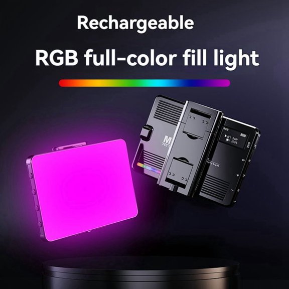 Osfvolr RGB LED Fill Light 3000-9900K Temperature Control LED Video Light Fill-in Lamp for Camera Vlogging
