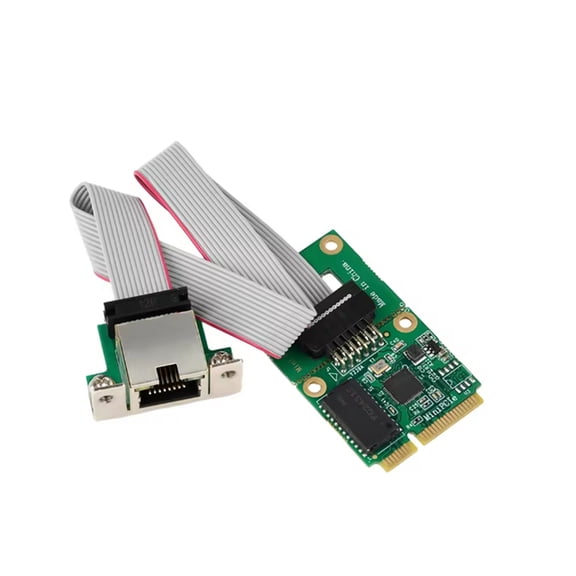 Osfvolr RJ45 Network Adapter RTL8125BG Gigabit Ethernet Network Card 2.5G/100/1000Mbps Mini PCIE Bus Network Card