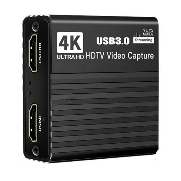 Osfvolr Recording Box 4k 1080p 60FPS HD Video Capture Card HDTV Camera Compatible USB 3.0PC Live Streaming Grabber Recorder