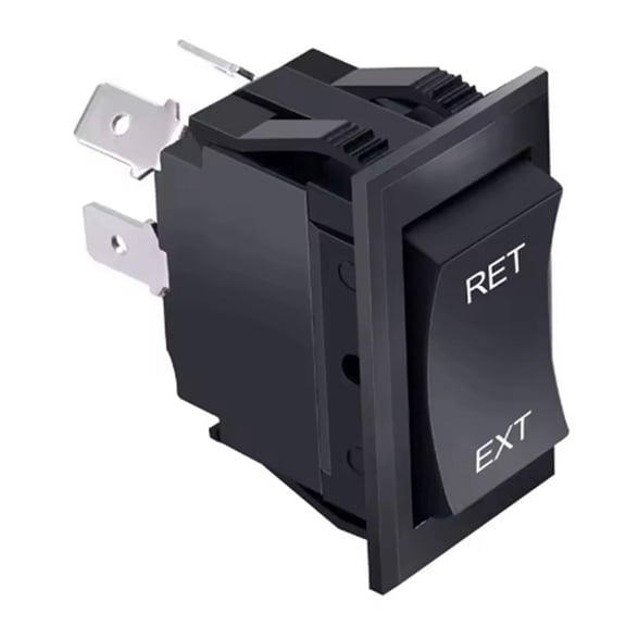 Osfvolr Reverse Polarity Rocker Switch DC Motor Control RV Power Jack DPDT Momentary Switch Golf Cart for 5th Wheel Tongue