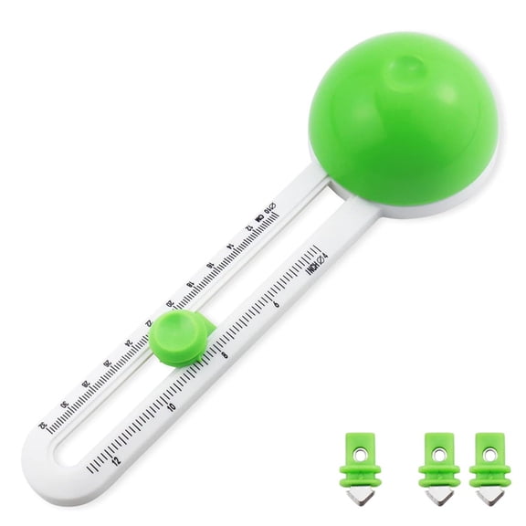 Osfvolr Rotary Circle Cutter with 3 Replaceable Blades for Scrapbooking, Art, and DIY Crafts