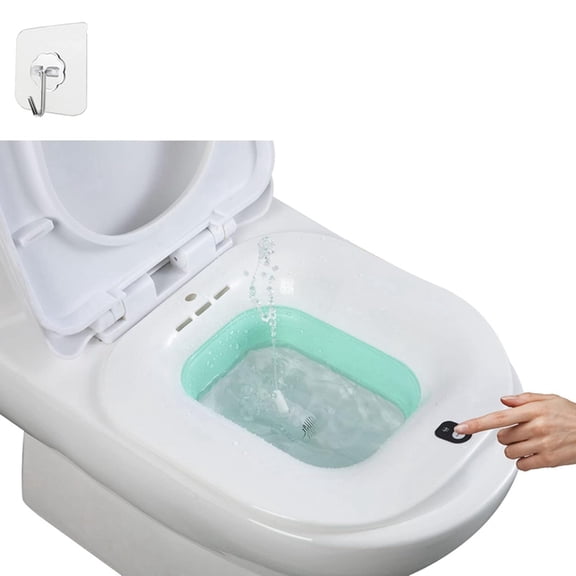 Osfvolr Sitz Bath, Electric Sitz Bath for Toilet Seat Hemorrhoids Postpartum Care Tub, Sits Bath Soak Pan for Women Men