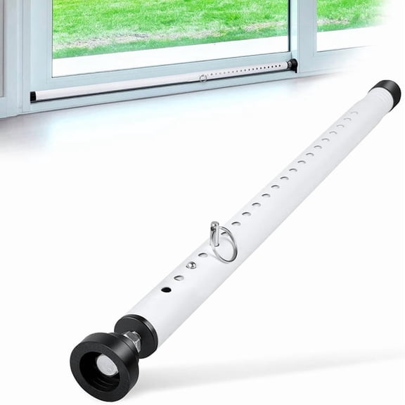 Osfvolr Sliding Door Security Bar, 17-50 Inch Adjustable with Rubber Tips, Sliding Door Lock Bars, for Window Safety Bars Home