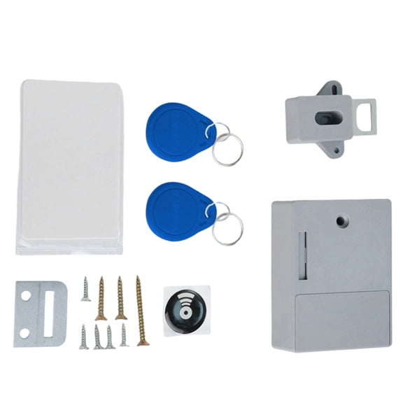 Osfvolr Smart RFID Digital Lock for Furniture - , No Drill Installation, Key Card Access C