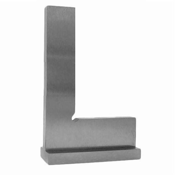 Osfvolr Stainless Steel 90 Degree Miter Angle Corner Ruler with Wide Base 75 X 50mm