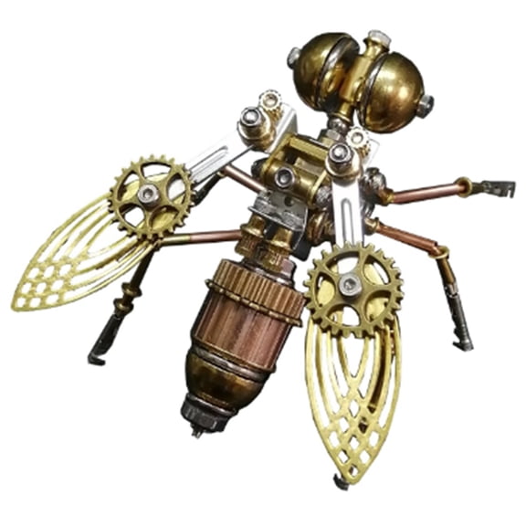 Osfvolr Steampunk Mechanical Insect Iron Metal DIY Building Blocks 3D Three-Dimensional Assembly Model Puzzle Birthday Gift