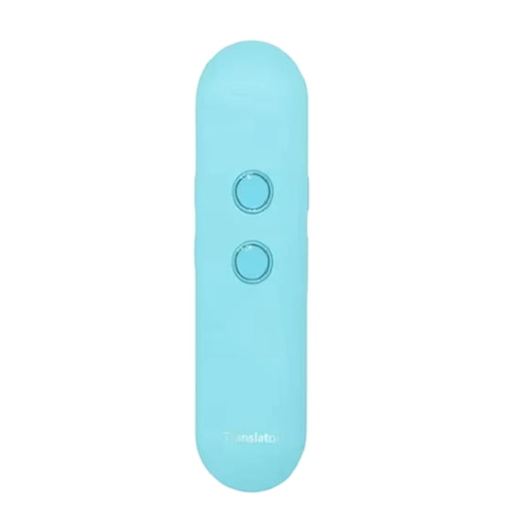 Osfvolr T4 Portable Wireless Smart Translator Two-Way Real Time Instant Voice Translator APP Bluetooth Multi-Language Blue