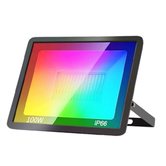 Osfvolr TUYA WiFi 100W RGB Floodlight Smart Bluetooth APP Voice Control for Garden Party Outdoor Lighting