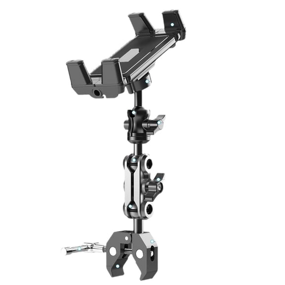 Osfvolr Tablet Holder for Treadmill Exercise Bike Clamp Adjustable Phone Stand for Reading Video Calling Home Gym Exercise Bike