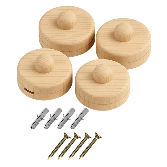 Osfvolr Tapestry Wall Hangers Clips 4 Pack - Quilt Hanger for Wall for Display, Quilt Rack - Rug Hangers for Walls Wood