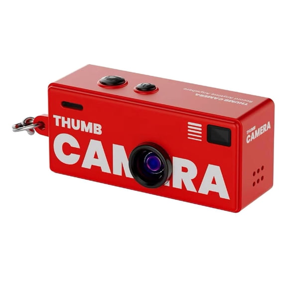Osfvolr Thumb Camera with 1080P HD Video Recording and 130 Degree Wide Angle Lens TFT LCD Display Screen 8GB Memory Card A