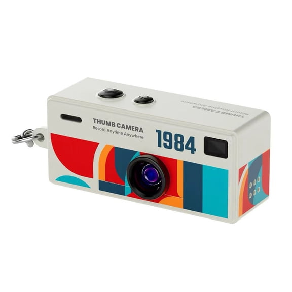 Osfvolr Thumb Camera with 1080P HD Video Recording and 130 Degree Wide Angle Lens TFT LCD Display Screen 8GB Memory Card B