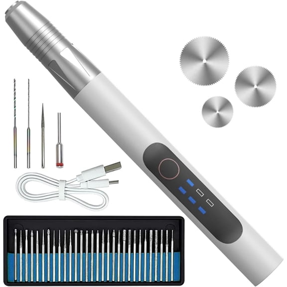 Osfvolr USB Engraving Pen Set Tool Rechargeable Battery USB Engraver for and Projects Set for Metal for for Glass for Wood
