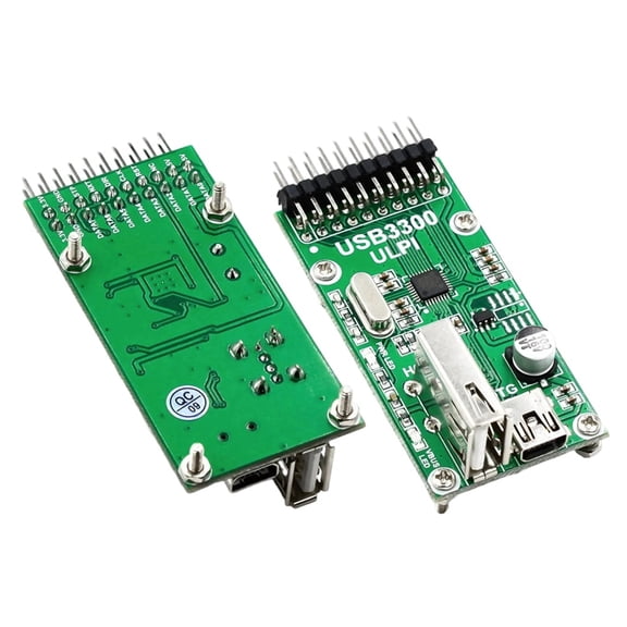 Osfvolr USB3300 USB HS Board Host OTG PHY ULPI Communication Module Development Board with Onboard USB3300 and MIC2075-1BM