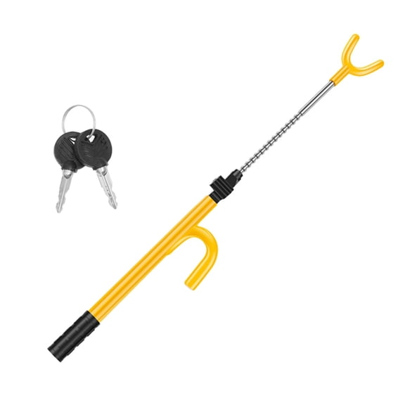 Osfvolr Universal Car Steering Adjustable Length Wheel Lock Anti-Theft Security Device for Enhanced Vehicle Protection