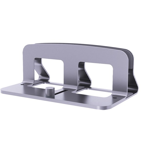 Osfvolr Vertical Laptop Stand for Desk, Adjustable Metal Riser Up to 17"Enhances and Home Workspace