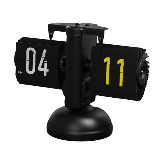 Osfvolr Vintage Flip Clock-Automatic Mechanical Desk Clock with Calendar&Week Display Retro Home Decor for Living Room &