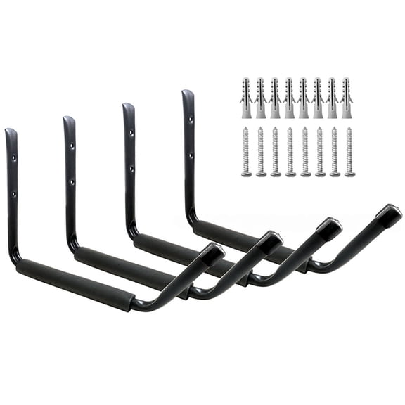 Osfvolr Wall Mount Garage Kayak Storage Hook Light Weight Scratch- Canoe Hangers Kayak Rack SurfSki Paddleboard Snowboa