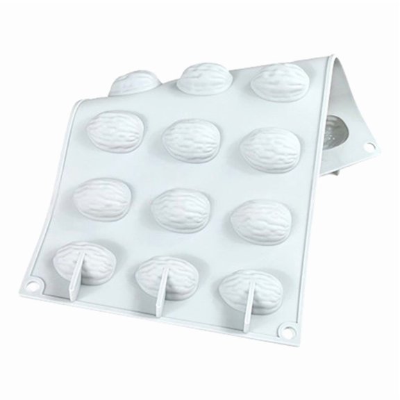Osfvolr Walnut Shell Silicone Mold Pudding Chocolate Mould Soap Candle Molds Cake Decorating Tools Kitchen Baking Supplies