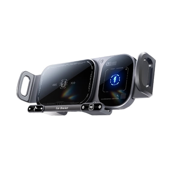 Osfvolr Wireless Charging Rotating Car Mount,High Intelligent Auto Rotating Phone Holder,Car Charger Fast Charging for Tphone