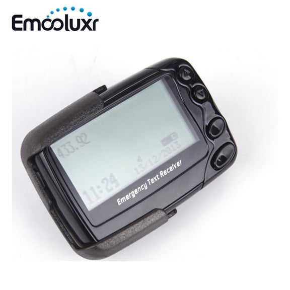 Osfvolr Wireless Emergency Text Receiver,Alpha-Numeric Pager System,Multi-Function Beeper for Restaurants,Train Warning System
