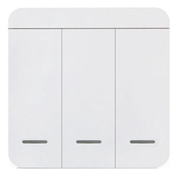 Osfvolr Wireless on OFF 433 Module Remote Control Light Switch 1 2 3 Gang Push Button Wall Light Switch for Light Bulb 3 Gang