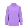 thumbnail image 1 of Osfvolr Women'S Loose Long-Sleeved Solid Color Sweater Classic Autumn and Winter Sweater  S, 1 of 5