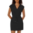 thumbnail image 1 of Osfvolr Womens Two Piece Skirt Sets Tennis Outfits Casual Cap Sleeve Lapel Shirt Summer Athletic Short Skort Set, 1 of 7