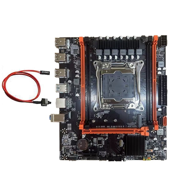 Osfvolr X99 Desktop Motherboard B85 LGA2011-3 4X DDR4 REG ECC RAM Slot M.2 PCIE SATA3.0 X99 Gaming Motherboard with Switch Cable