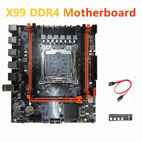 Osfvolr X99H Desktop Motherboard B85 LGA2011-3 4X DDR4 REG ECC RAM Slots M.2 PCIE SATA3.0 X99 Gaming Motherboard Kit