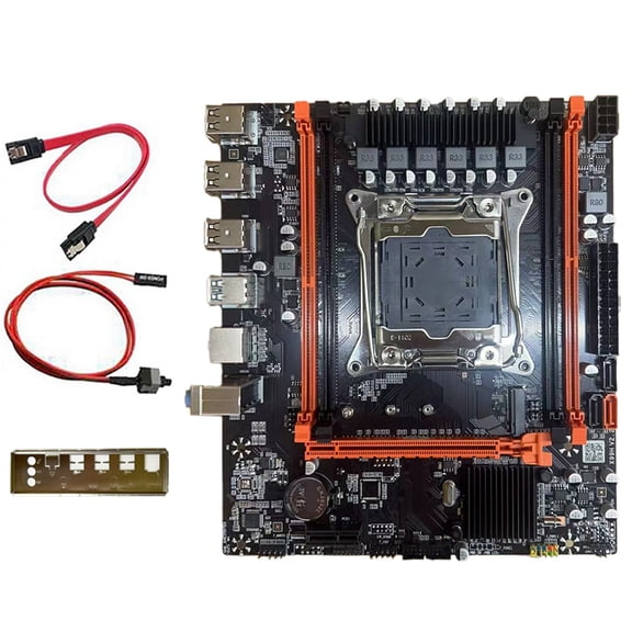 Osfvolr X99H Desktop Motherboard Kit B85 LGA2011-3 4X DDR4 REG ECC RAM Slots M.2 PCIE SATA3.0 X99 Gaming Motherboard