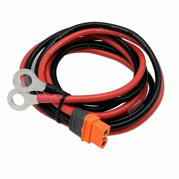 Osfvolr XT60I to O Ring Terminal Cable ,12AWG Battery Cable for RV Boat Lithium Batteries and Backup Power System