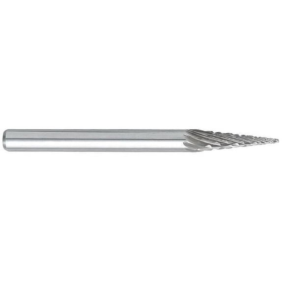 Osg Cone Bur,Pointed End,1/8",Carbide 800-8012