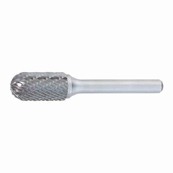 Osg Carbide Bur,Cylindrical Ball Nose,1/2 in 802-5000
