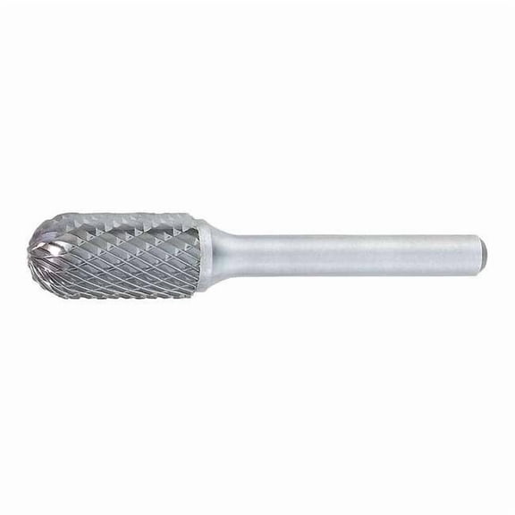 Osg Carbide Bur,Cylindrical Ball Nose,1/2 in 862-5000