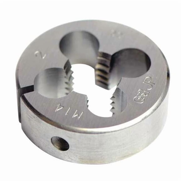 Osg Round Threading Die,1/4"-28,HSS 2701200