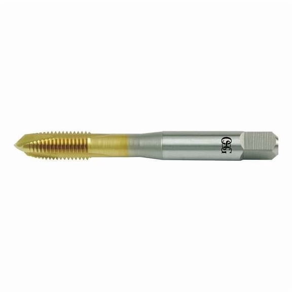 Spiral Point Tap, #10-32, Plug, UNF, 3 Flutes, TiN 1101501905