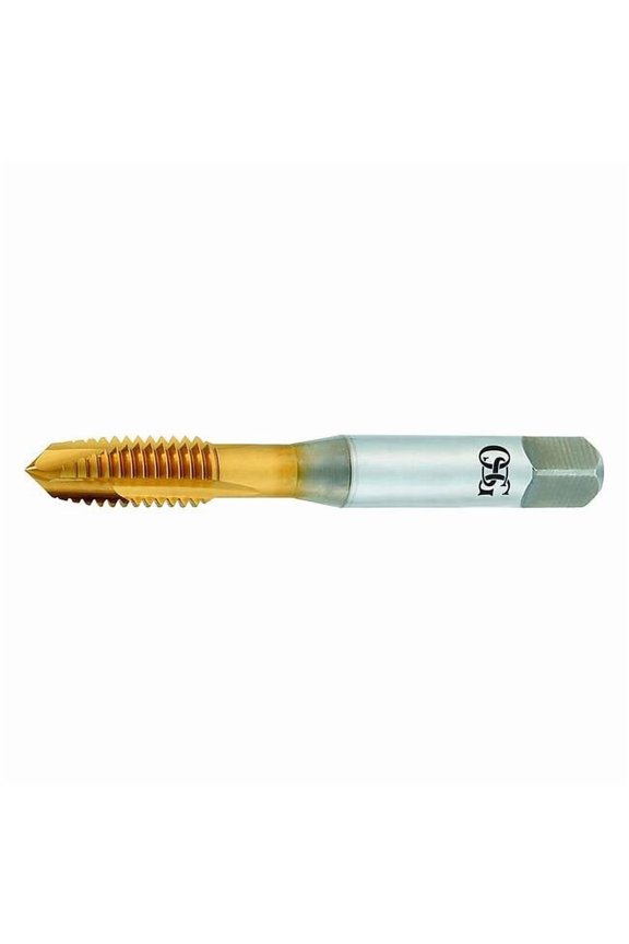 Spiral Point Tap, #6-32, Plug, UNC, 2 Flutes, TiN 1740205