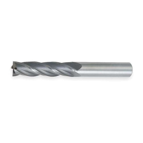 Osg End Mill,Carbide,TiAlN,1/4,4 FL,Sq End 464-250011