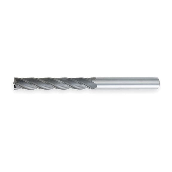 Osg End Mill,Carbide,TiAlN,1/4,4 FL,Sq End 484-250011