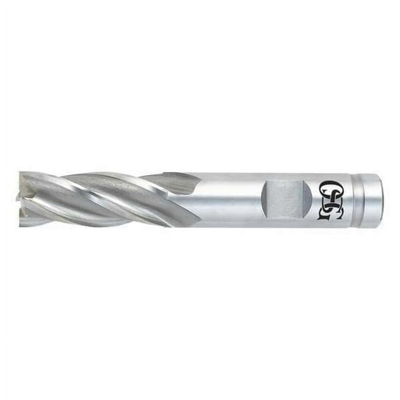 Osg HSS End Mill,4.0mm7/16in.Cut L 5810200