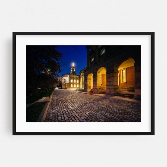 Osgoode Hall 02 - Toronto Ontario Canada Photography Architecture Cityscape Night Sky Street Photography Black Framed Wall Art Print 5 x 7 inches