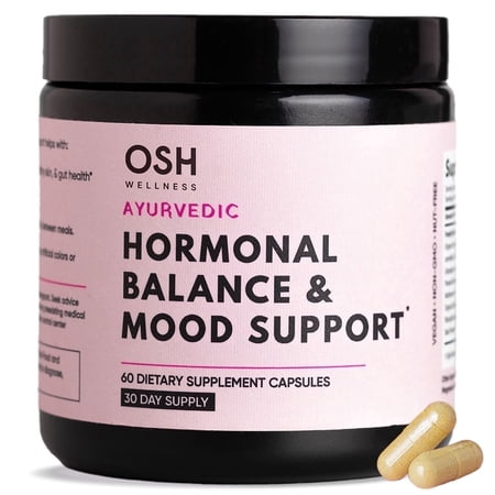 Ayurvedic Hormone Balance for Women | Cortisol Reducer | Mood, Energy, & Sleep Support | Regulates Estrogen | Stress Relief | Ashwagandha, Rhodiola, & Shatavari | Made in USA | 60 Ct. - OSH Wellness