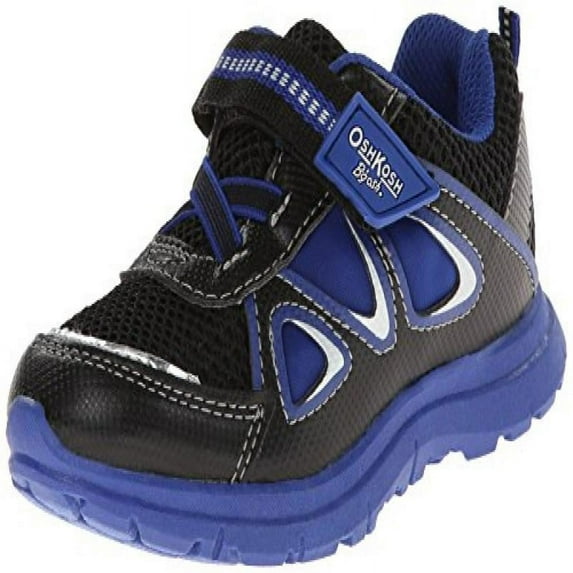 OshKosh B'Gosh Blaze B Running Shoe (Toddler/Little Kid),Black/Blue,5 M US Toddler