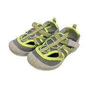 OshKosh Boy's Everyplay Flexible Outsole Bump Toe Sandal (Neon Green/Grey, 6)