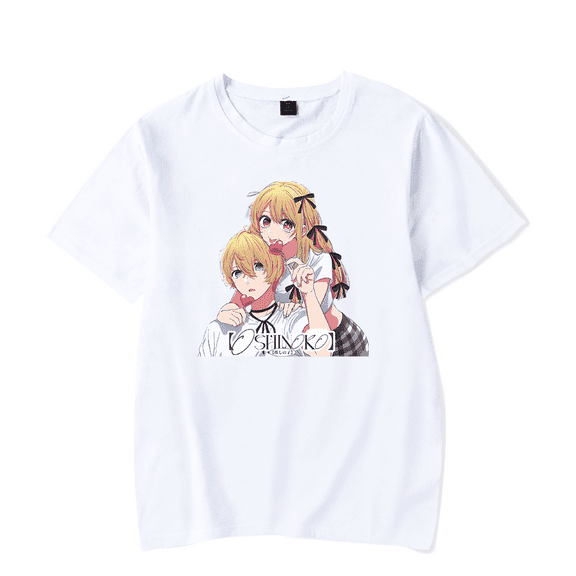 Oshi no Ko 2024 New T-shirt Starry Akua Merch Cosplay Anime Manga T-shirt Men and Women Harajuku Short Sleeve