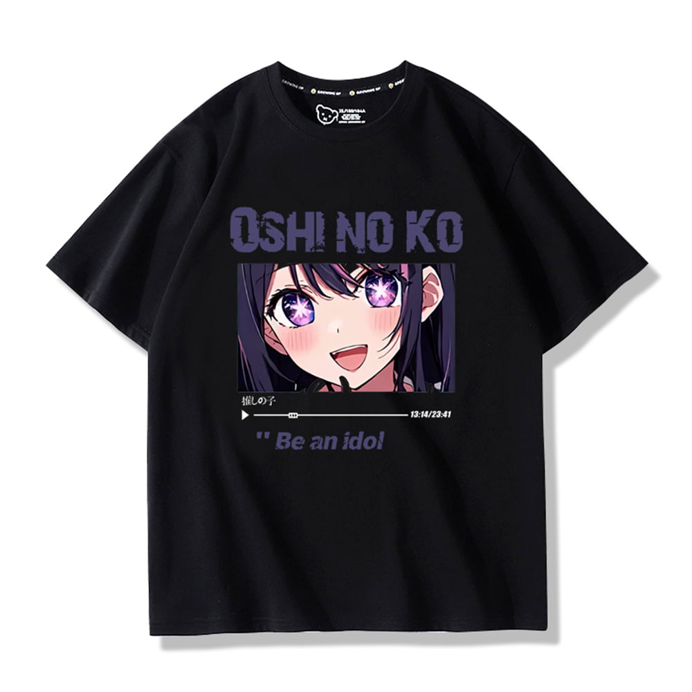 【OSHI NO KO】AI TEE / CHARCOAL XL size my-favorite-child-ai-tshirt-